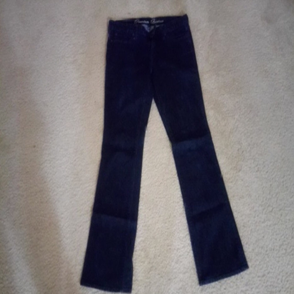 Dark rinse boot cut jeans